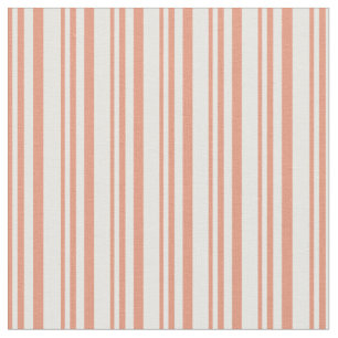 Dark Salmon & White Coloured Pattern Fabric