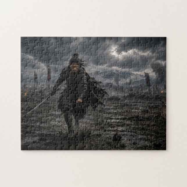 Dark Samurai — Epic Battle Warrior | Puzzl Jigsaw Puzzle (Horizontal)
