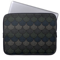 Dark Scalloped Dragon Scale Pattern