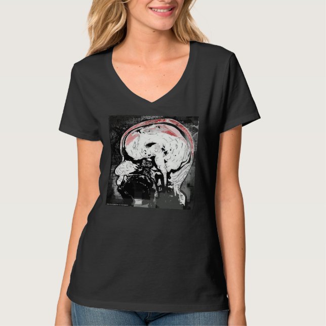 Dark Scans V Neck Tee (Front)