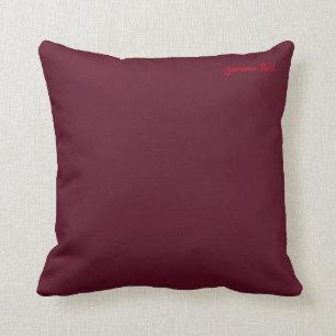 Dark Scarlet Bordeaux Cushion