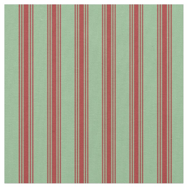 Dark Sea Green and Brown Coloured Pattern Fabric (Close Up)
