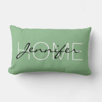 Dark sea green colour home monogram