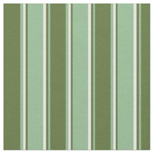Dark Sea Green, Dark Olive Green & Mint Cream Fabric