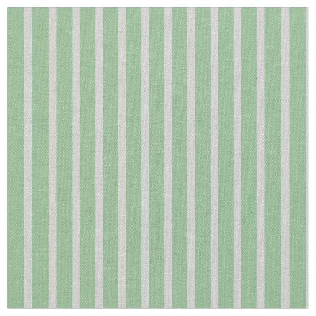 Dark Sea Green & Light Grey Stripes Pattern Fabric (Close Up)