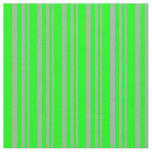 Dark Sea Green & Lime Coloured Pattern of Stripes Fabric