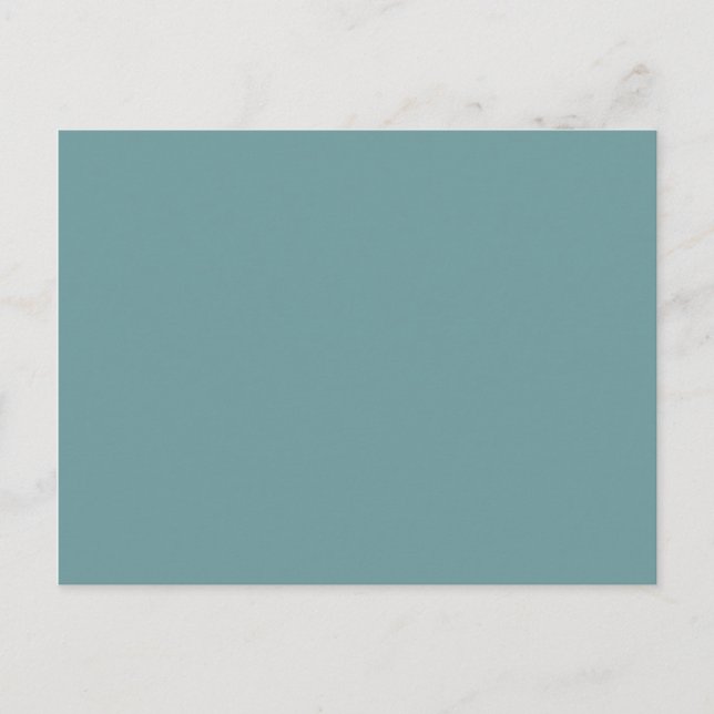 Dark Seafoam Blue Green Colour Blank Sea Foam Tren Postcard (Front)