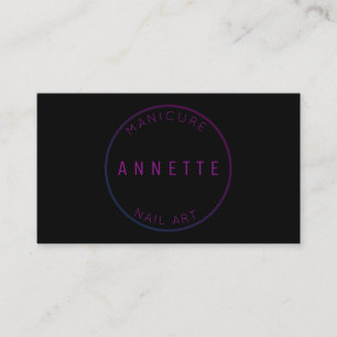 Dark shade colorful stamp cover business card