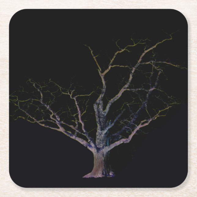 Dark Side 2 coastera Square Paper Coaster (Front)