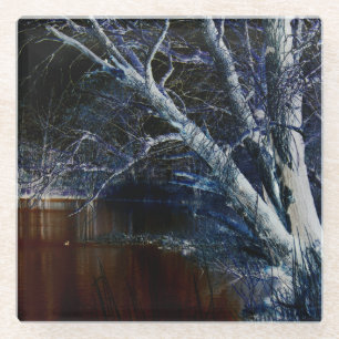 Dark Side 7 coastercnm Glass Coaster