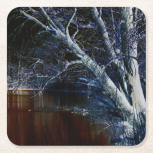 Dark Side 7 coastercnm Square Paper Coaster