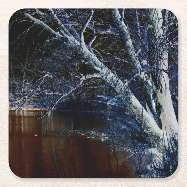 Dark Side 7 coastercnm Square Paper Coaster (Front)