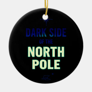 Dark Side of the North Pole Funny Goth Christmas Ceramic Tree Decoration