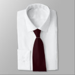 Dark Sienna Red Purple Mid Century Solid Colour Tie<br><div class="desc">Neck Tie business suit and casual fun fashion statement apparel attire accessory printed with Dark Sienna Red Purple Classic 1960's Mid Century Retro Vintage Solid Colour Design by TheFabricSeal print on demand shop at Zazzle.com #ZazzleMade https://www.zazzle.com/store/thefabricseal With initials F S for our shop Fabric Seal on the lower back which...</div>