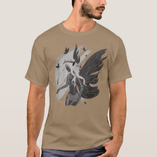 Dark Skeleton Fairy Fantasy  T-Shirt