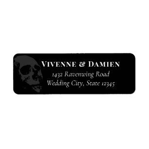 Dark Skull Elegant Goth Wedding