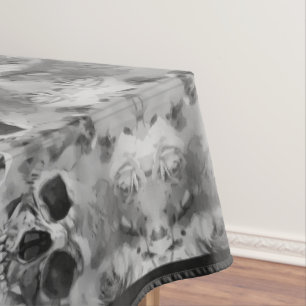 Dark Skulls Halloween  Tablecloth