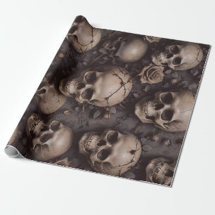 Dark Skulls Wrapping Paper