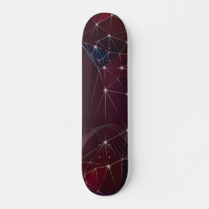 Dark Sky Geometric Abstract Skateboard