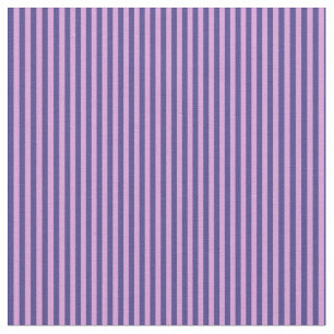 Dark Slate Blue & Plum Stripes Fabric