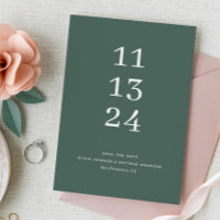 Dark Slate Green Wedding | Deep Eucalyptus Modern