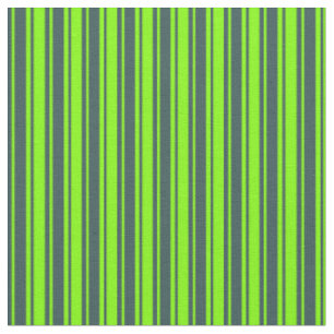 Dark Slate Grey & Chartreuse Coloured Lines Fabric