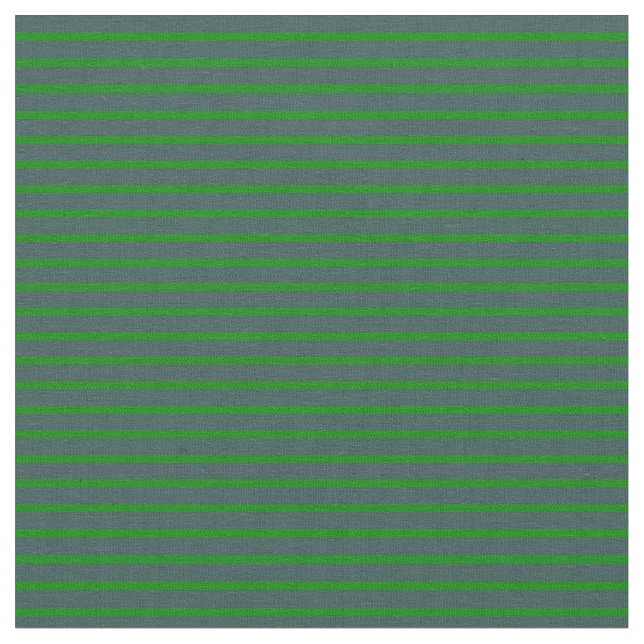 Dark Slate Grey & Green Coloured Pattern Fabric (Close Up)