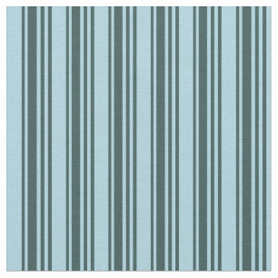 Dark Slate Grey & Light Blue Coloured Stripes Fabric
