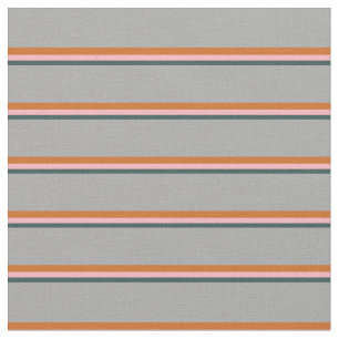 Dark Slate Grey, Light Pink, Chocolate & Dark Grey Fabric