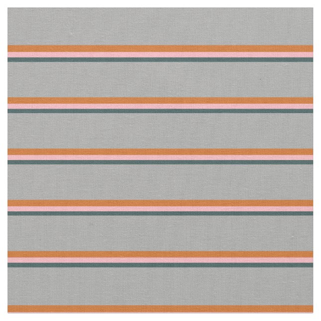 Dark Slate Grey, Light Pink, Chocolate & Dark Grey Fabric (Close Up)
