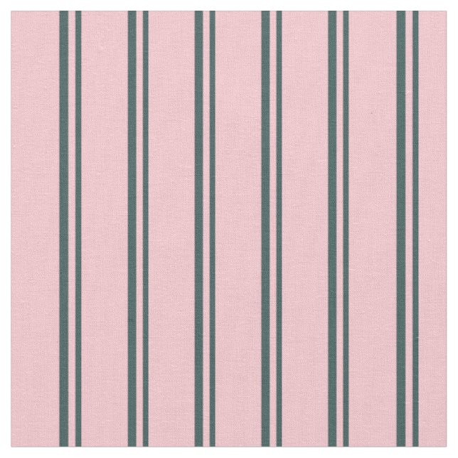 Dark Slate Grey & Pink Pattern Fabric (Close Up)