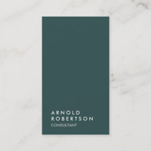 Dark Slate Grey Trendy Consultant Business Card
