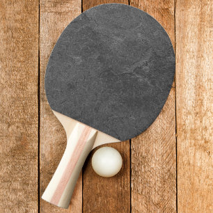 Dark Slate Stone Ping Pong Paddle