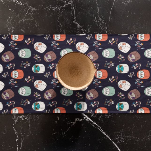 Dark Sloth  Short Table Runner (table runner)