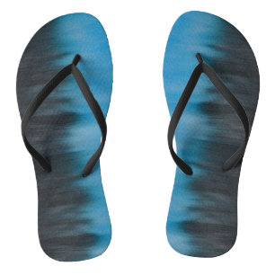 Dark Smudge Tie Dye print Jandals