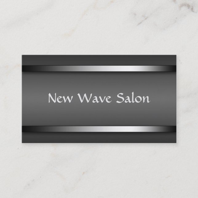 Dark Sophisticated Grey Appointment Cards (Front)