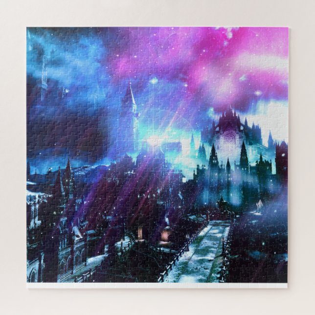 Dark Souls vaporwave landscape Jigsaw Puzzle (Horizontal)