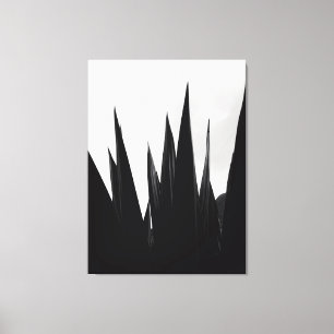 Dark Spikes Reaching for Light Nature Photography Canvas Print