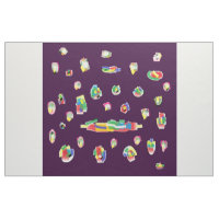 Dark spiritual purple with art pattern chunks mix