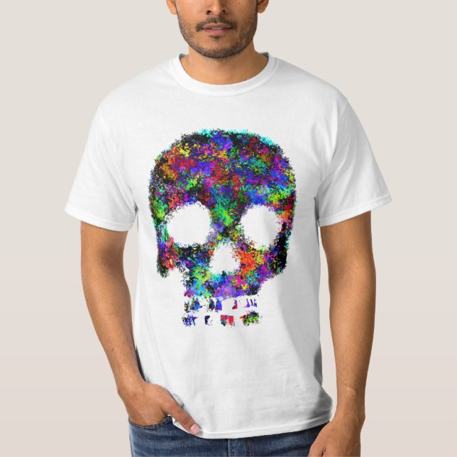 Dark Splatter Skull Tee (Front)