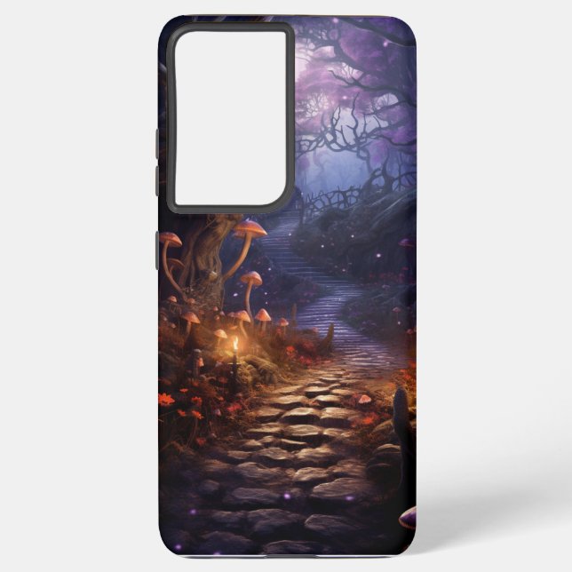 DARK SPOOKY GOTHIC HALLOWEEN PATH SAMSUNG GALAXY S21 ULTRA CASE (Back)