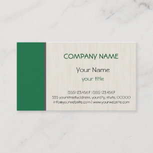 Dark spring green professional elegant modern business card