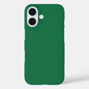 Dark Spring Green Solid Colour iPhone 16 Case
