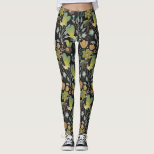 Dark Spring Pattern Leggings