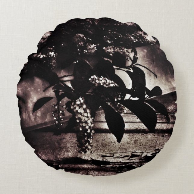 Dark Spring Round Cushion (Front)