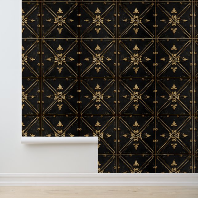 Dark Square Pattern Wallpaper (Application)