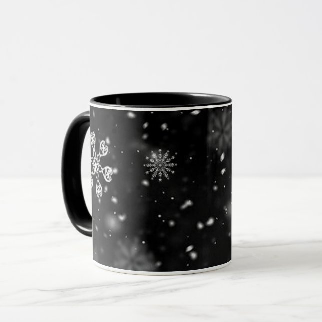 DARK STARRY NIGHTSKY |  CELESTIAL HOLIDAY GIFT MUG (Front Left)