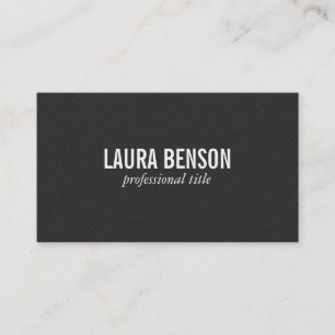Dark Sticked Linen Print Business Card