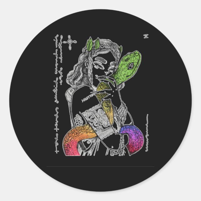 Dark Sticker5  Classic Round Sticker (Front)