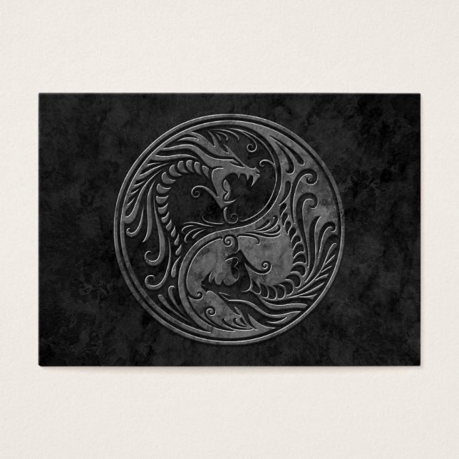 Dark Stone Yin Yang Dragons (Front)